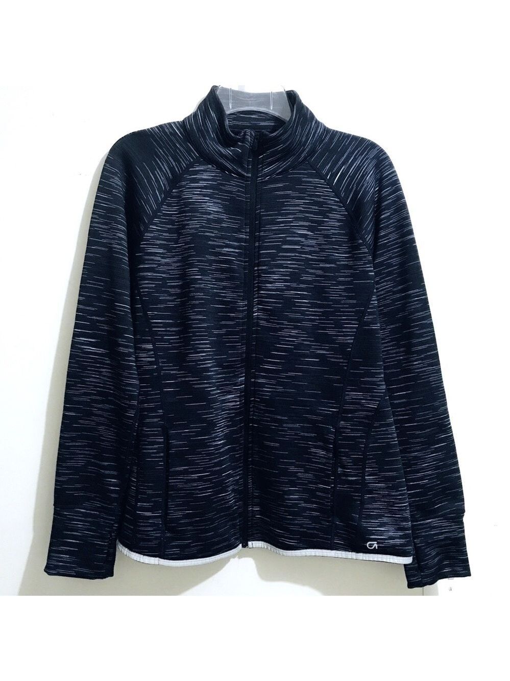 GAP GAPFit Athletic Track Gym Running Zippered Jacket sz M